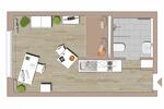 Erdgeschoßwohnung Hamm Berge - 1 Zimmer, 24 m&sup2;, 330&euro; | Angebot:26534162