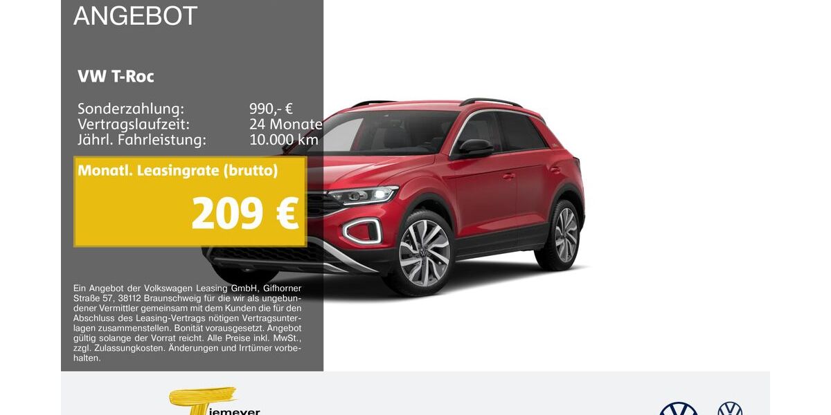 VW T-Roc 25.205 km 29.220 &euro; Marl 45770