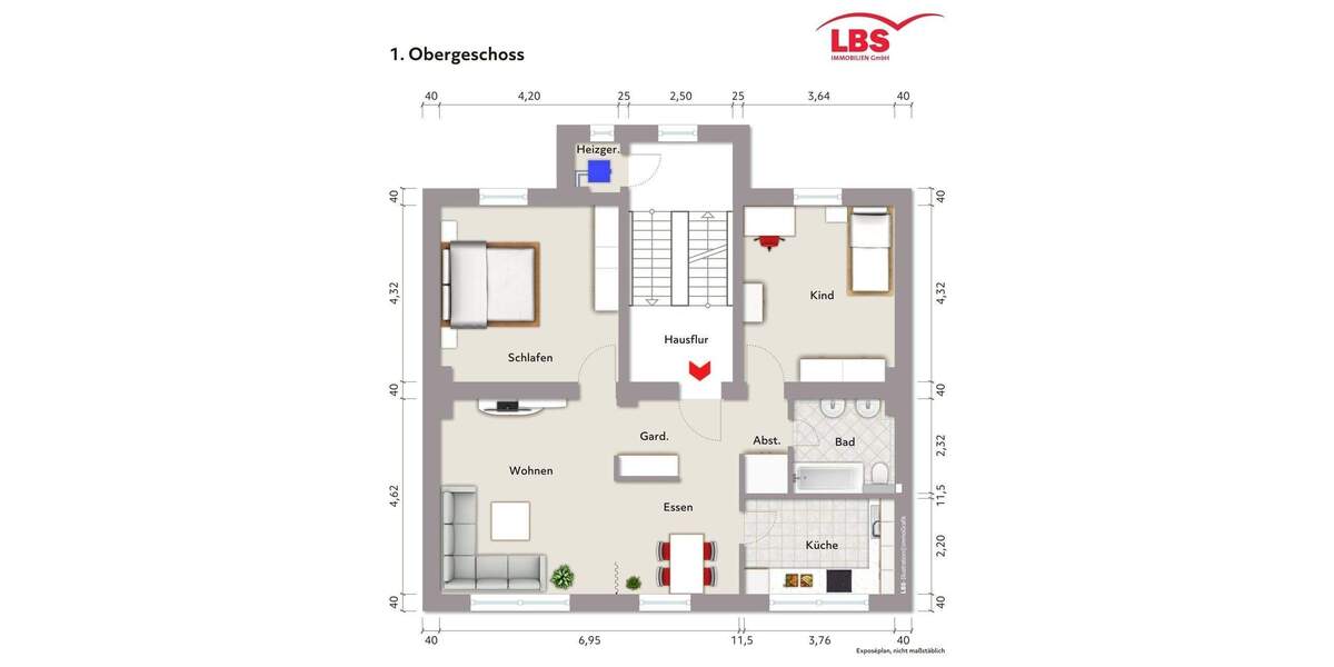 Etagenwohnung Recklinghausen König-Ludwig - 5 Zimmer, 131 m&sup2;, 130.000&euro; | Angebot:25695370