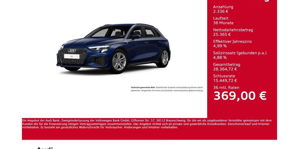 Audi A3 43.396 km 27.701 &euro; Dortmund 44143